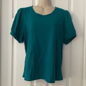 Time & Tru Puff Sleeve Top